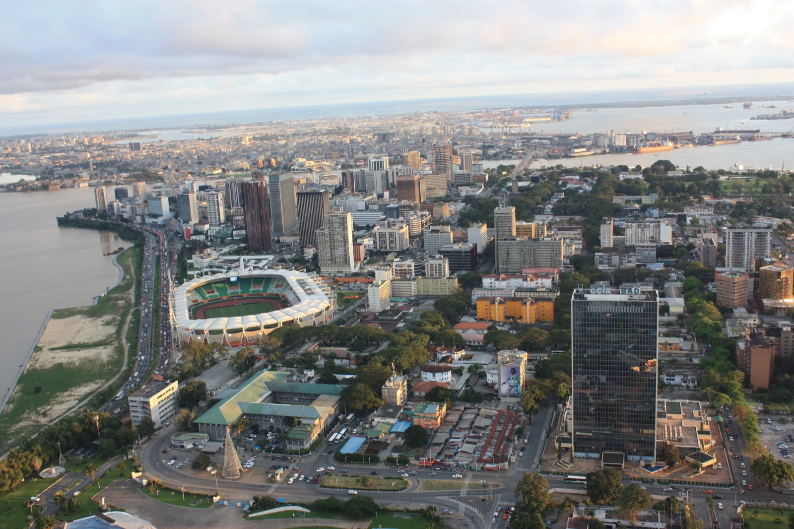 The Plateau business district in Abidjan