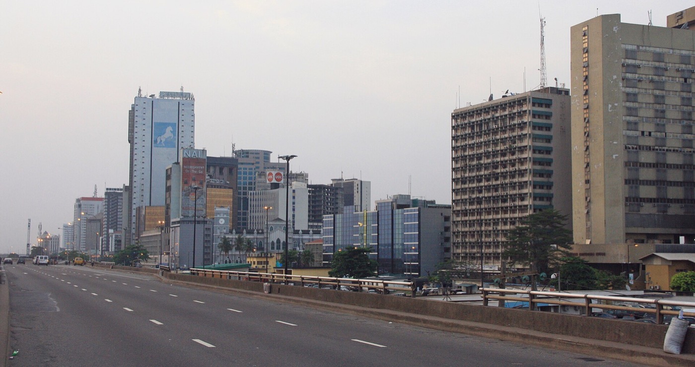 The Lagos waterfront skyline